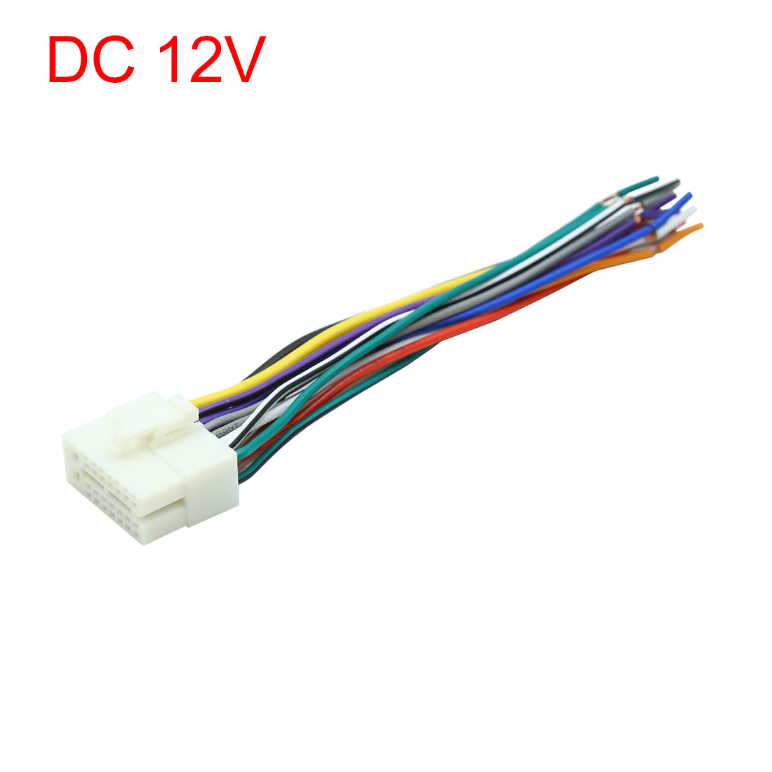 uxcell Uxcell DC 12V Universal Car Auto Male CD DVD  Wire Harness Adapter Connector Plug