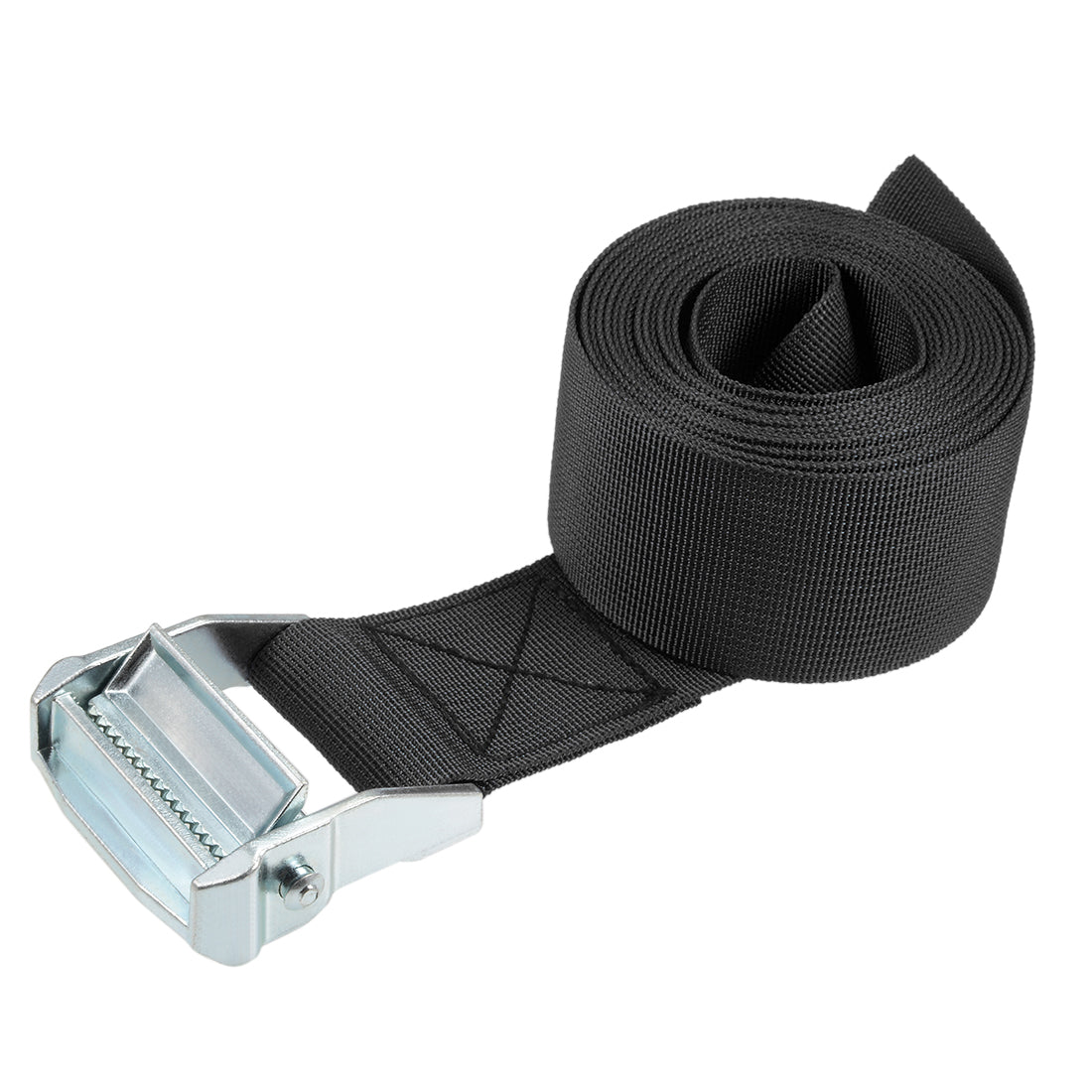 uxcell Uxcell 3.5M x 5cm Lashing Strap Cargo Tie Down Straps with Cam Lock Buckle 500Kg Work Load, Black