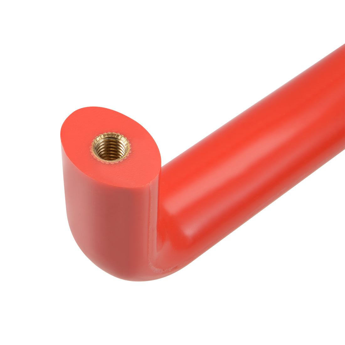 uxcell Uxcell Bakelite Plastic Pulls Handle 200mm Hole Centers Red for Industrial Machine