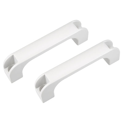 uxcell Uxcell Plastic Pulls 120mm Hole Centers for Luggage Mechanical Equipment White 2Pcs