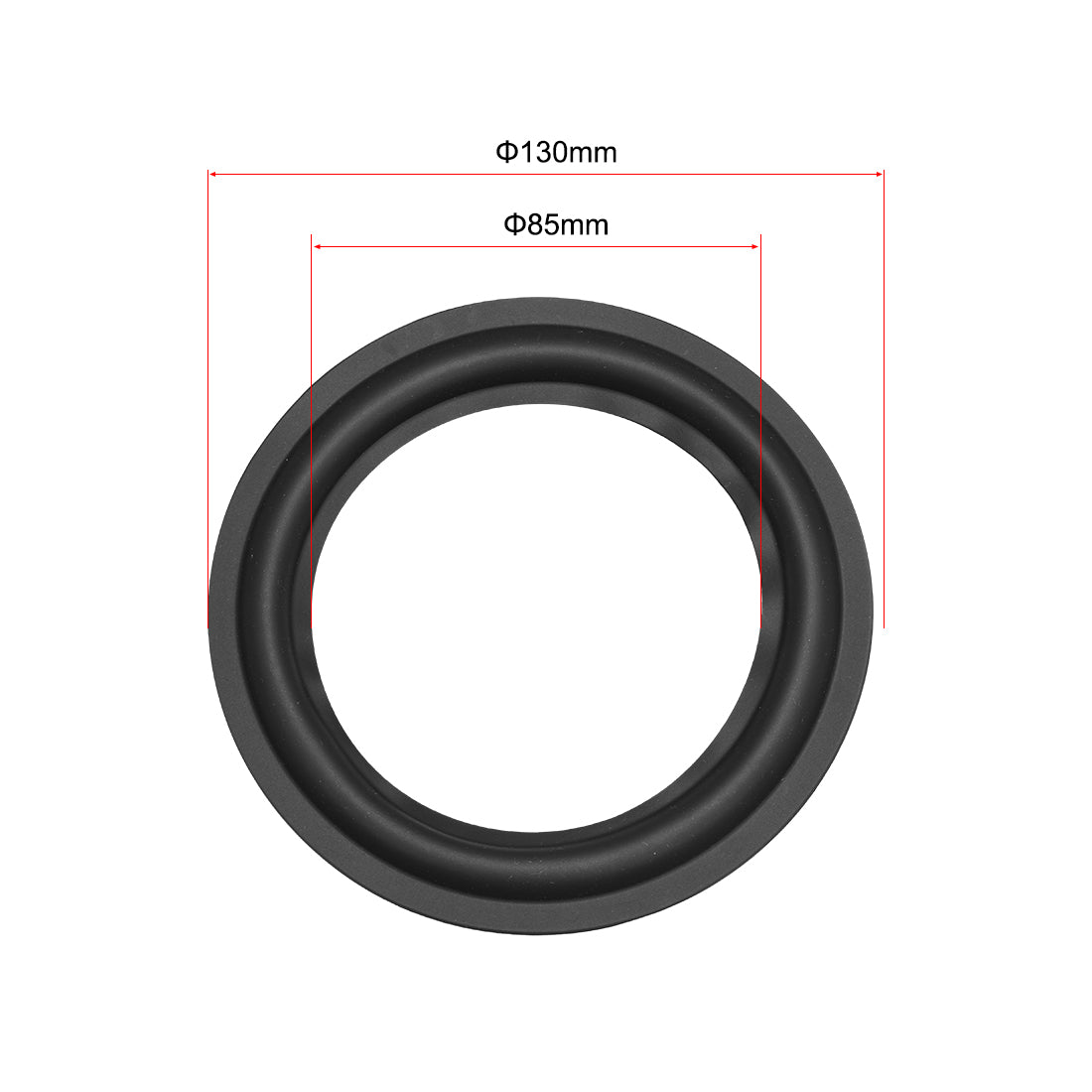 uxcell Uxcell 5" 5inch Speaker Rubber Edge Surround Rings Replacement Part for Speaker Repair or DIY