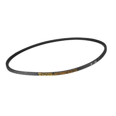 uxcell Uxcell K-30 V Belt 714mm Inner Girth Machine Transmission Rubber,Black Replacement Drive Belt