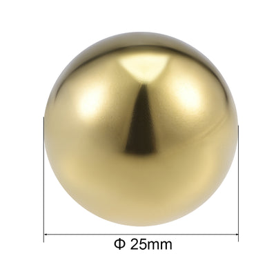 Harfington Uxcell 25mm 201 Stainless Steel Hollow Ball for Home Garden Decoration Gold Tone 5pcs