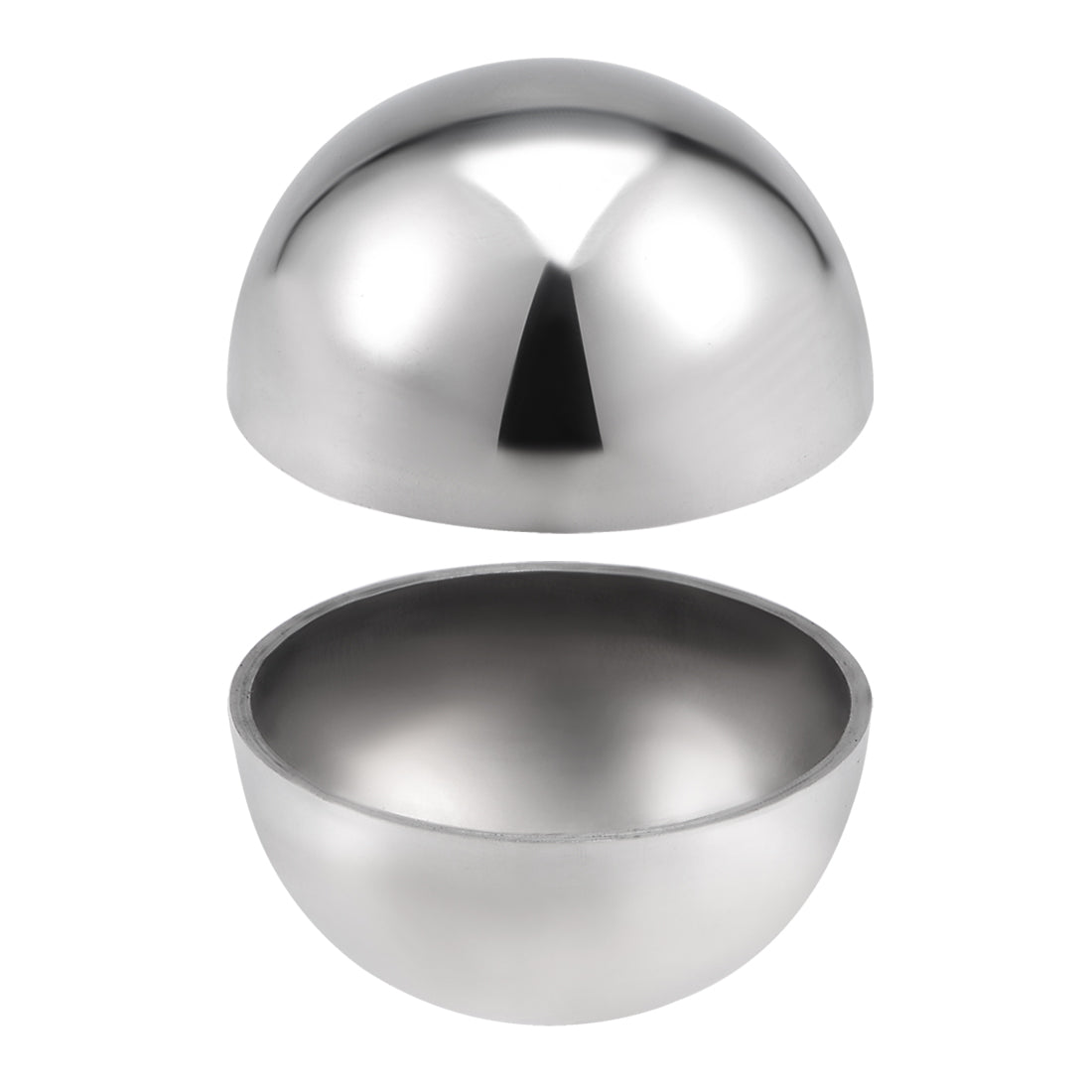 uxcell Uxcell 2Stk. 304 Edelstahl hohl Kappe Kugel Ball für Geländer Treppe Spindel Pfosten 38mm Durchmesser