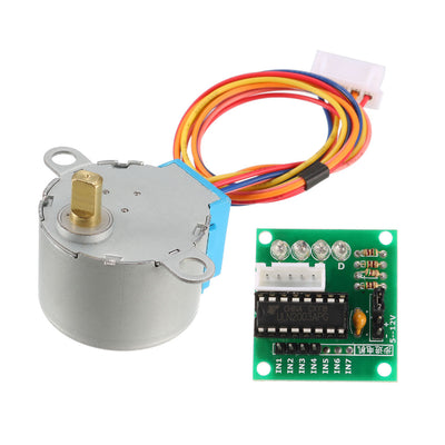 Harfington Uxcell DC 5V Micro Stepper Motor 28BYJ-48 With 5V ULN2003 Drive Test Module Board 5 Line 4 Phase