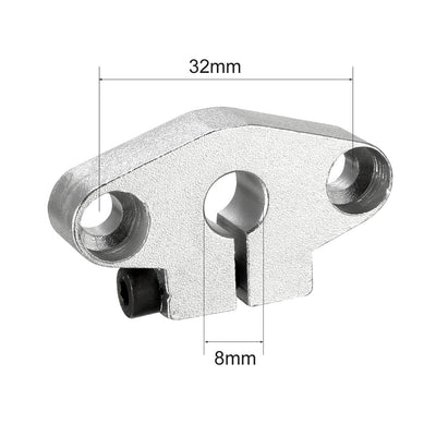 Harfington Uxcell 4Stk.SHF8 Lineare Bewegung Schienenspannstangen Schienenführungshalter für 8mm Wellen