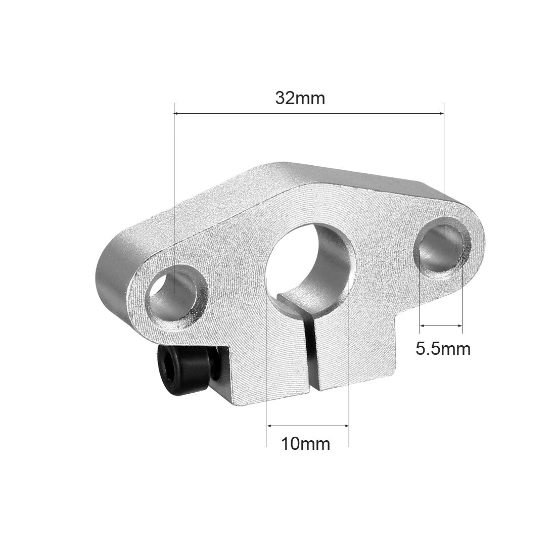 uxcell Uxcell 4Stk.SHF10 Lineare Bewegung Schienenspannstangen Schienenführungshalter für 10mm Wellen