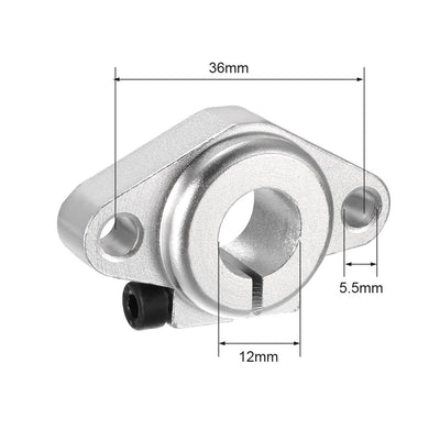 Harfington Uxcell 4Stk.SHF12 Lineare Bewegung Schienenspannstangen Schienenführungshalter für 12mm Wellen