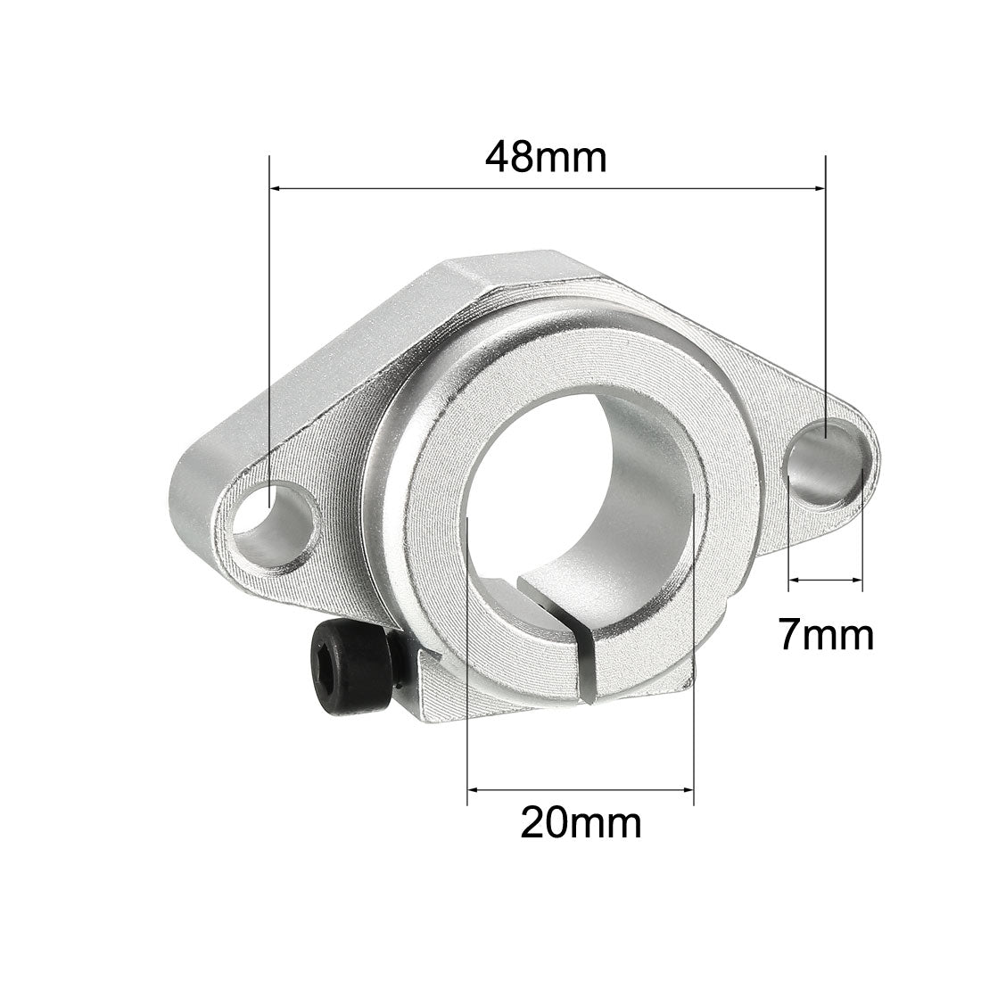 uxcell Uxcell SHF20 Lineare Bewegung Schienenspannstangen Schienenführungshalter für 20mm Wellen