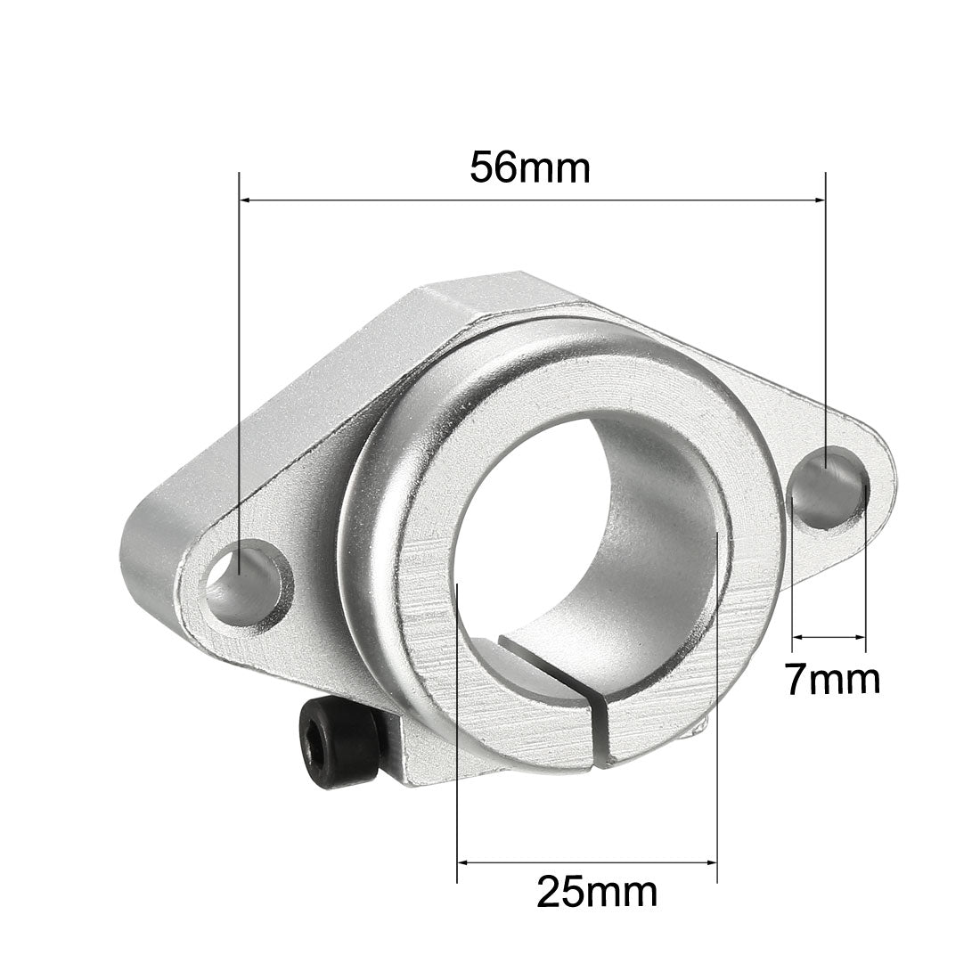 uxcell Uxcell 2Stk SHF25 Lineare Bewegungsschiene Klemmstange Schiene Anleitung Support 25 mm Dmr