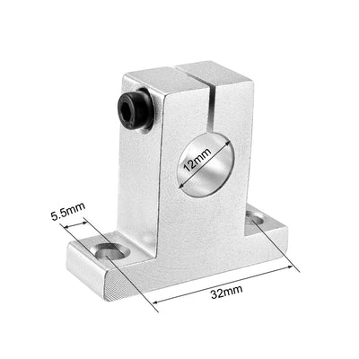 Harfington Uxcell 2Stk.Schienenführungsstange für Linearführung SK12 für 12mm Durchmesser Welle