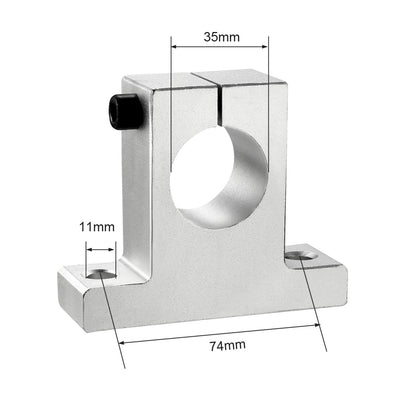 Harfington Uxcell Schienenführungsstange für Linearführung SK35 für 35mm Durchmesser Welle