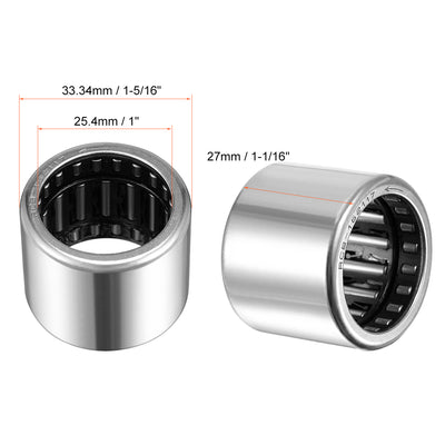 Harfington Uxcell RCB121616 Needle Roller Bearings, One Way Bearing, 3/4" Bore 1" OD 1" Width