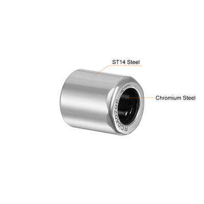 Harfington Uxcell RC040708 Needle Roller Bearings, One Way Bearing, 1/4" Bore 7/16" OD 1/2" Width 5pcs