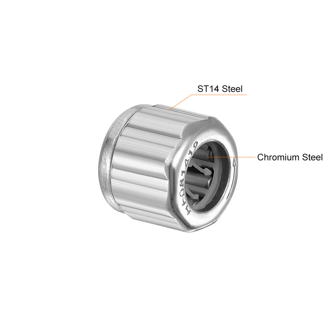 uxcell Uxcell HF081412 Nadellager Einweglager 8 mm Bohrung, 14 mm Außendurchmesser, 12 mm Breite