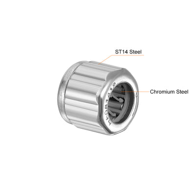 Harfington Uxcell HF081412 Nadellager Einweglager 8 mm Bohrung, 14 mm Außendurchmesser, 12 mm Breite