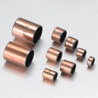 Harfington Uxcell Sleeve (Plain) Bearings 12mm Bore 15mm OD 12mm L Wrapped Oilless Bushings 5pcs