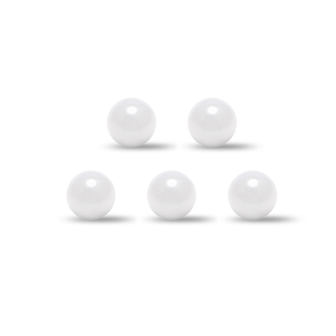 Uxcell Uxcell 5mm Ceramic Bearing Balls, ZRO2 Zirconium Oxide Ball G5 Precision 5pcs