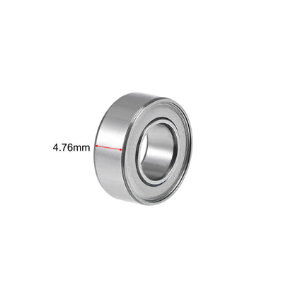 Harfington Uxcell SR188ZZ Stainless Steel Ball Bearing 1/4"x1/2"x3/16" Double Shielded R188ZZ Z2 Lever Bearings 2pcs