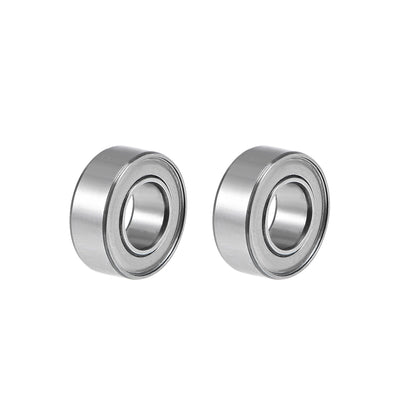 Harfington Uxcell SR188ZZ Stainless Steel Ball Bearing 1/4"x1/2"x3/16" Double Shielded R188ZZ Z2 Lever Bearings 2pcs