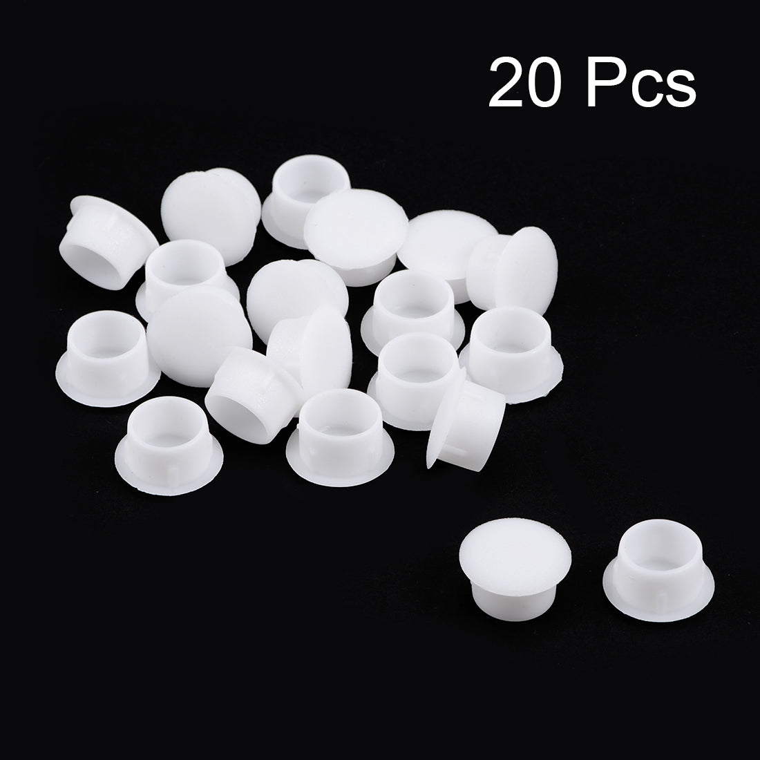 uxcell Uxcell Shelf Peg Hole Plugs 12mm Dia White Plastic Tube Cover for Nail Cabinet Button Bracket Cupboard Bookshelf Bookcase Adjustable Shelf Closet , 20Pcs