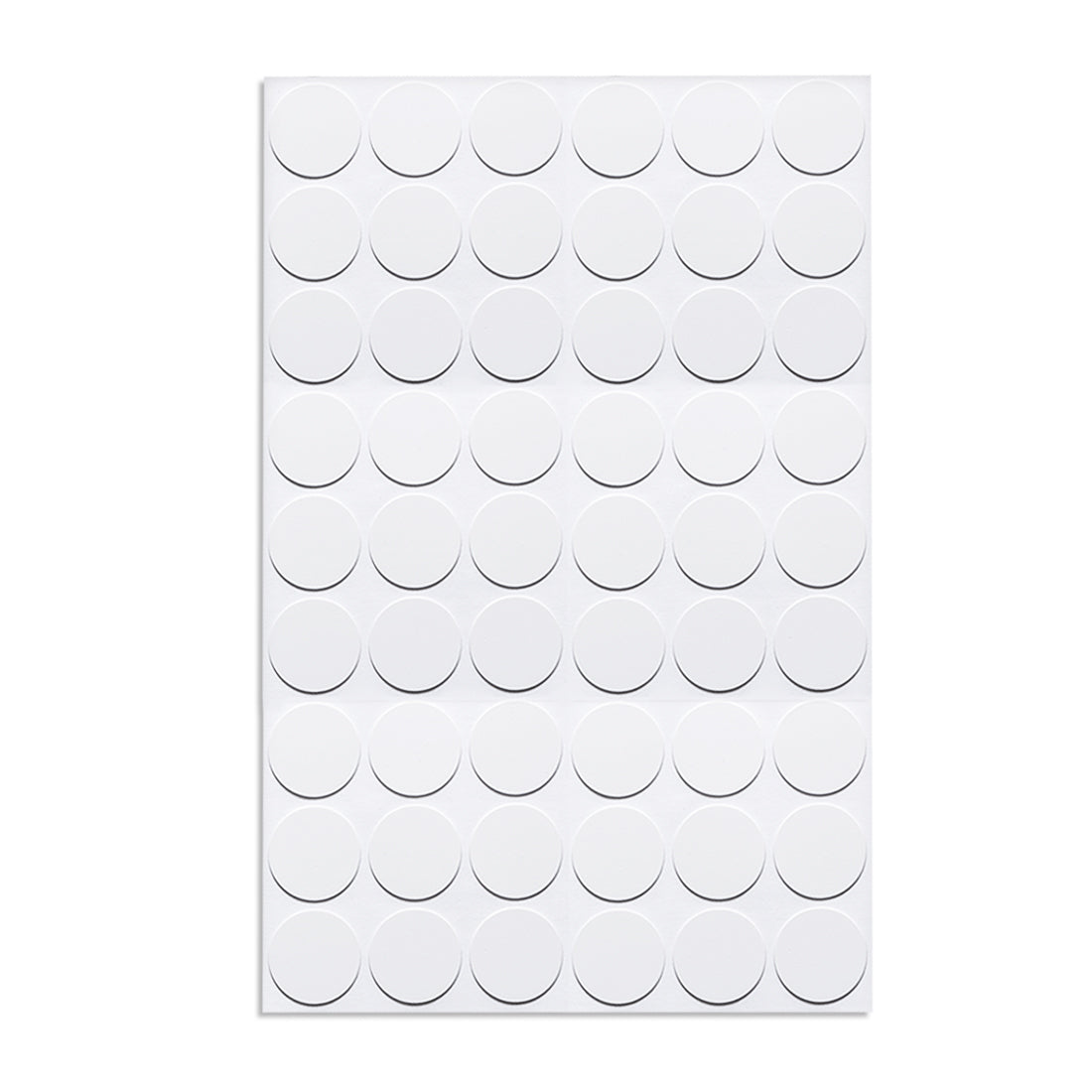 uxcell Uxcell Screw Hole Covers Stickers Textured Plastic Self Adhesive Stickers for Wood Furniture Cabinet Shelve Plate 21mm Dia 54pcs in 1Sheet White