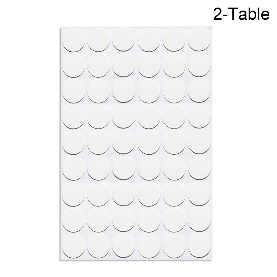 uxcell Uxcell Self-adhesive Screw Hole Stickers,2-Table Self-adhesive Screw Covers Caps Dustproof Sticker 21mm 54 in 1 White