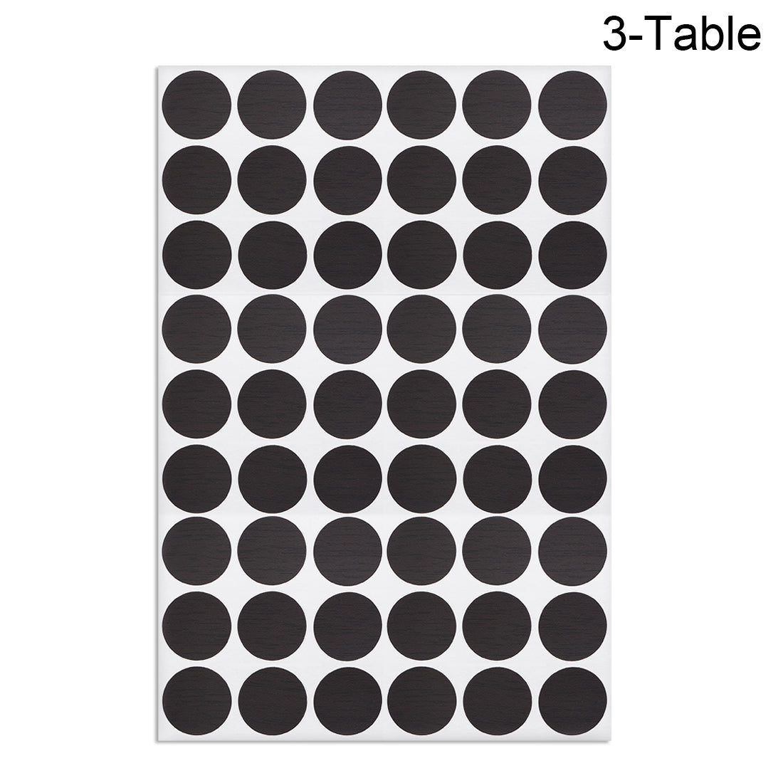 uxcell Uxcell Screw Hole Covers Stickers Textured Plastic Self Adhesive Stickers for Wood Furniture Cabinet Shelve Plate 21mm Dia 162pcs in 3Sheet Black Lines