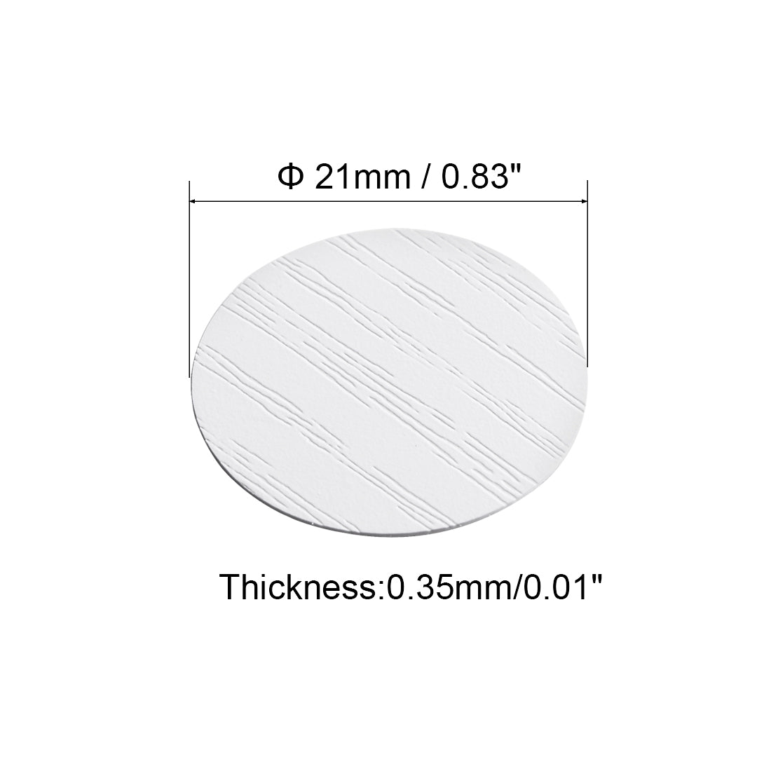 uxcell Uxcell Self-adhesive Screw Hole Stickers,1-Table Self-adhesive Screw Covers Caps Dustproof Sticker 21mm 54 in 1 White Maple Wood