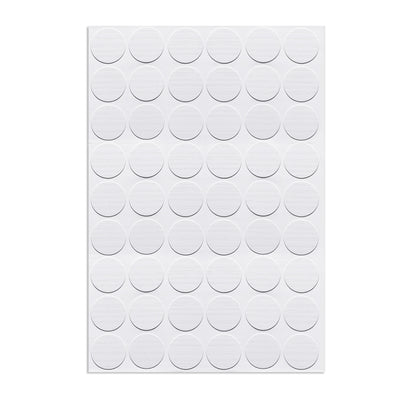 Harfington Uxcell Self-adhesive Screw Hole Stickers,1-Table Self-adhesive Screw Covers Caps Dustproof Sticker 21mm 54 in 1 White Maple Wood