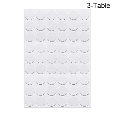 Harfington Uxcell Screw Hole Covers Stickers Textured Plastic Self Adhesive Stickers for Wood Furniture Cabinet Shelve Plate 21mm Dia 162pcs in 3Sheet White Maple Wood