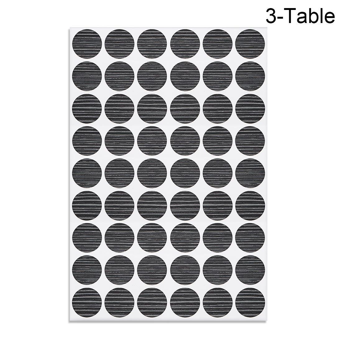 uxcell Uxcell Screw Hole Covers Stickers Textured Plastic Self Adhesive Stickers for Wood Furniture Cabinet Shelve Plate 21mm Dia 162pcs in 3Sheet Black Walnut