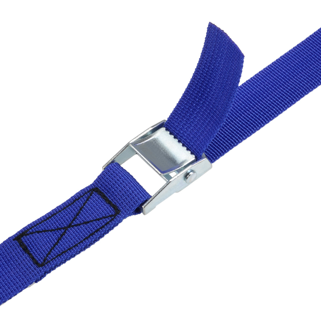 uxcell Uxcell 8M x 25mm Lashing Strap Cargo Tie Down Straps w Cam Lock Buckle 250Kg Work Load, Blue, 2Pcs