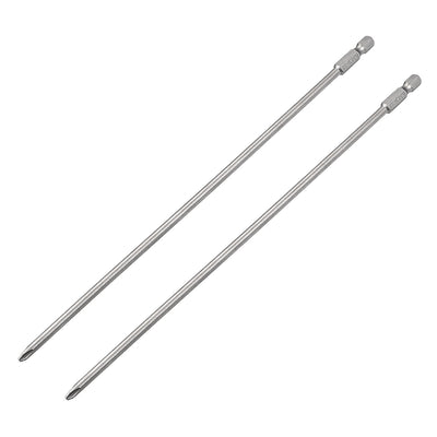 Harfington Uxcell 2pcs 1/4-Inch Hex Shank 250mm Length Phillips 5PH2 Magnetic Screw Driver S2 Screwdriver Bits