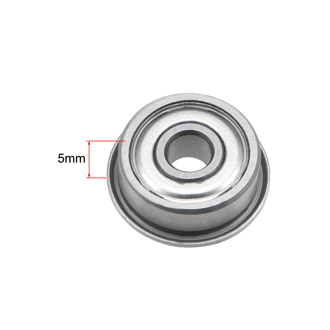 uxcell Uxcell Flange Deep Groove Ball Bearings Double Shield Chrome Steel