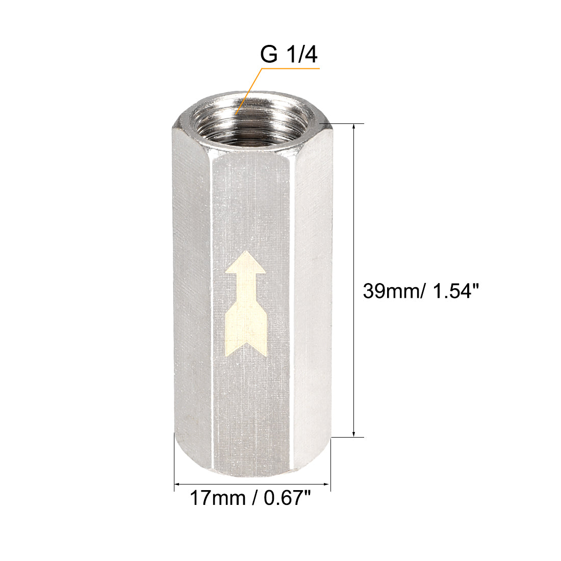 uxcell Uxcell One Way Air Check Valve Female Threaded Full Port Check Valve