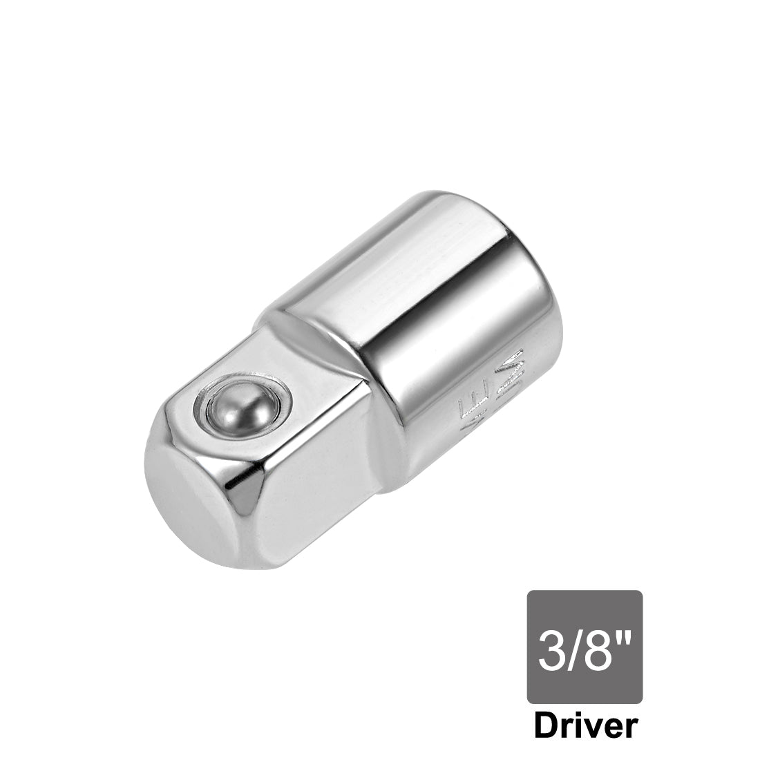 uxcell Uxcell 2 Pcs 1/4" Drive (F) x 3/8" (M) Socket Adapter, Female to Male, Cr-V (Silver)