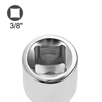 Harfington Uxcell 2 Pcs 3/8" Drive (F) x 1/2" (M) Socket Adapter, Female to Male, Cr-V (Silver)