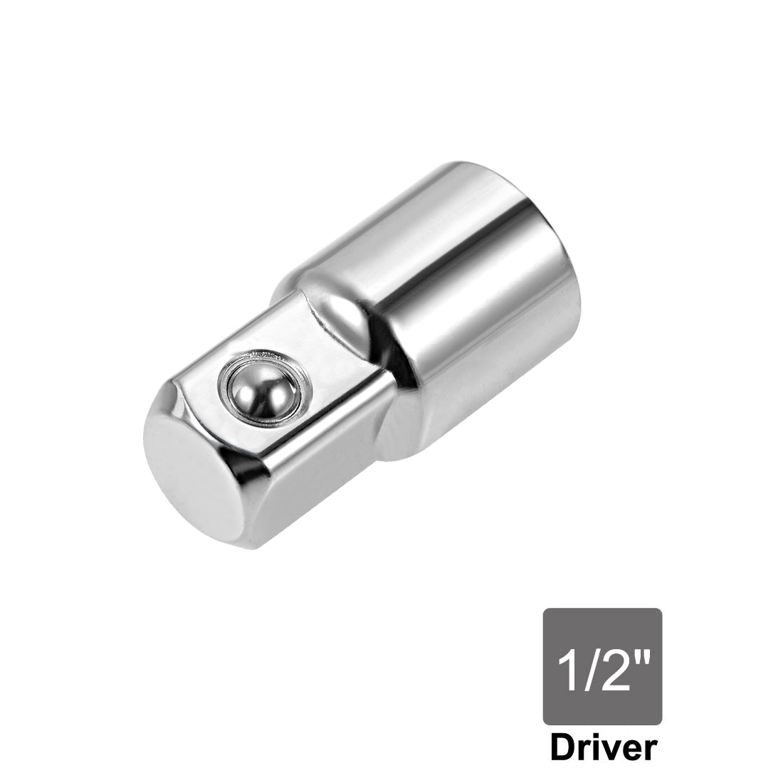 uxcell Uxcell 2 Pcs 3/8" Drive (F) x 1/2" (M) Socket Adapter, Female to Male, Cr-V (Silver)