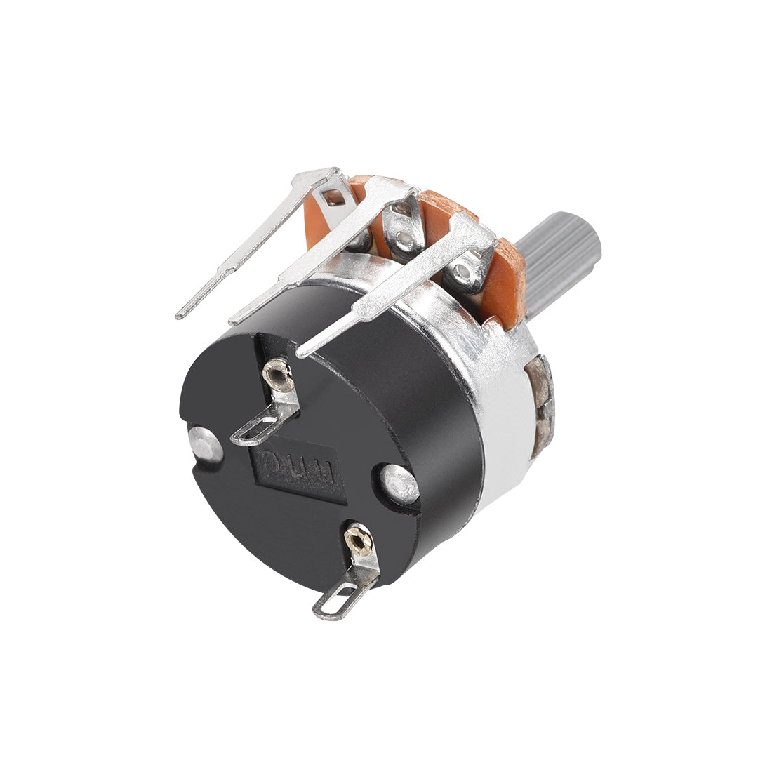 uxcell Uxcell WH138 Potentiometer with Switch B500K Ohm Variable Resistors Single Turn Rotary Carbon Film Taper 2pcs