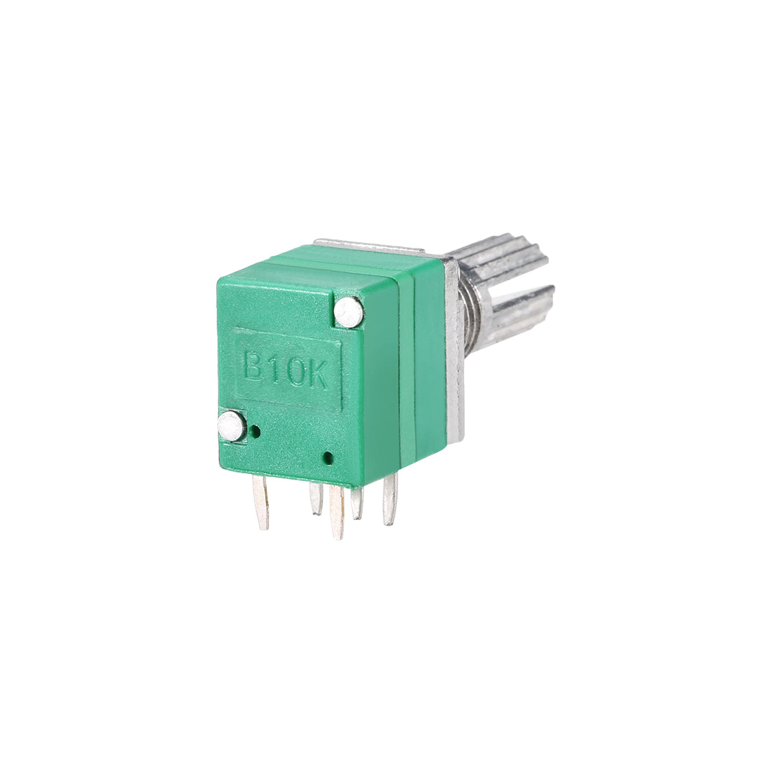 uxcell Uxcell Potentiometer With Switch  B10K Ohm Variable Resistors Single Turn Rotary Carbon Film Taper RV097NS  2pcs