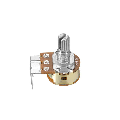 Harfington Uxcell WH148 Potentiometer with Switch 50K Ohm Variable Resistors Single Turn Rotary Carbon Film Taper 2pcs