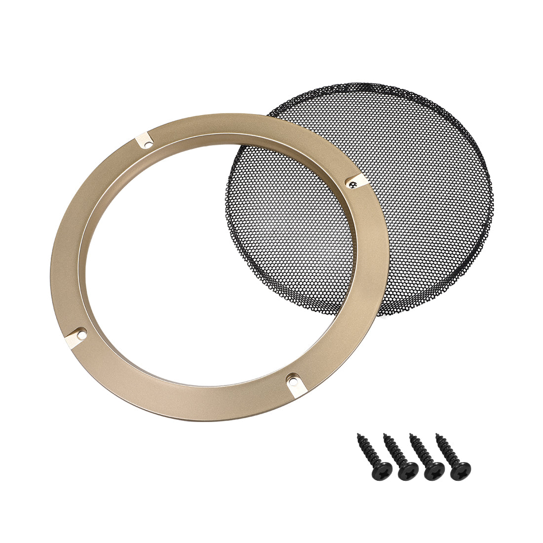 uxcell Uxcell 8" Lautsprechergrill Masche Dekorativ Kreis Subwoofer Schutz Abdeckung Audio Zubehör