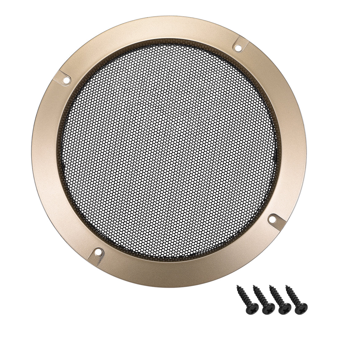 uxcell Uxcell 10" Lautsprechergrill Masche Dekorativ Kreis Subwoofer Schutz Abdeckung Audio Zubehör