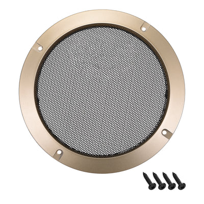 Harfington Uxcell 10" Lautsprechergrill Masche Dekorativ Kreis Subwoofer Schutz Abdeckung Audio Zubehör