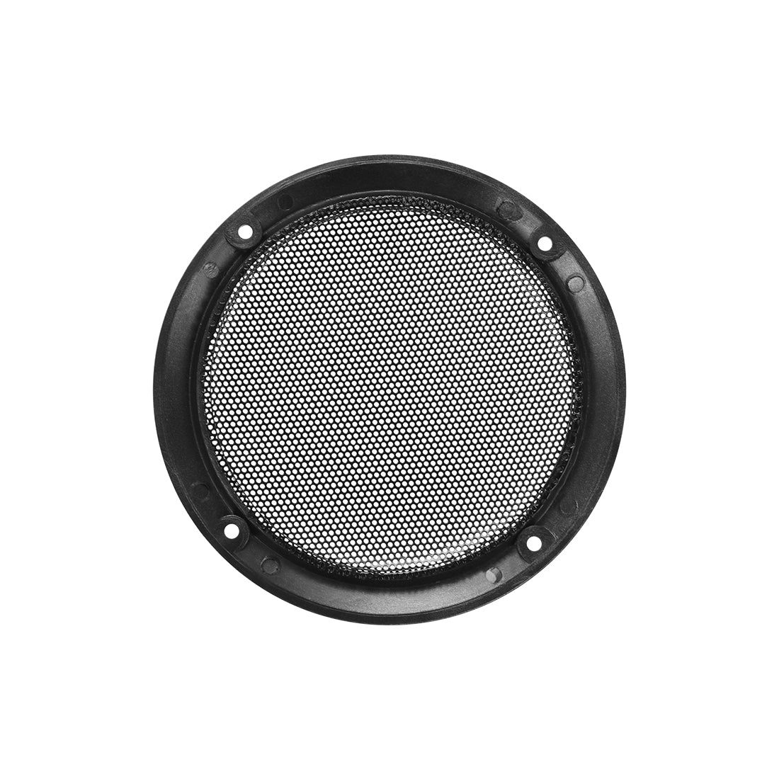 uxcell Uxcell 2Stk. 4" Lautsprechergrill Masche Dekorativ Kreis Tieftöner Schutz Abdeckung Audio Zubehör Silber