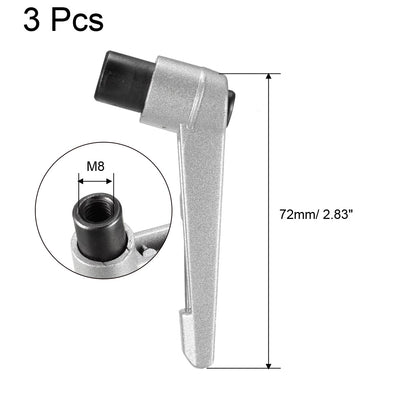 Harfington Uxcell 3Stk. Schlieβgriff einstellbar Klemmhebel Gewinde Ratsche Innen Gewindestift M8