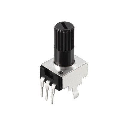 Harfington Uxcell Potentiometer 5K Ohm Variable Resistors Single Turn Rotary Carbon Film 5pcs