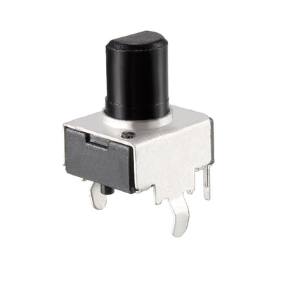 Harfington Uxcell Carbon Film Potentiometer 10K Ohm Variable Resistors Single Turn Rotary Half Shaft Design 5pcs