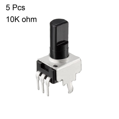 Harfington Uxcell 5Stück Kohleschicht Kegel Potentiometer 10K Ohm Varistor Single Kreis 12mm Wellenlänge